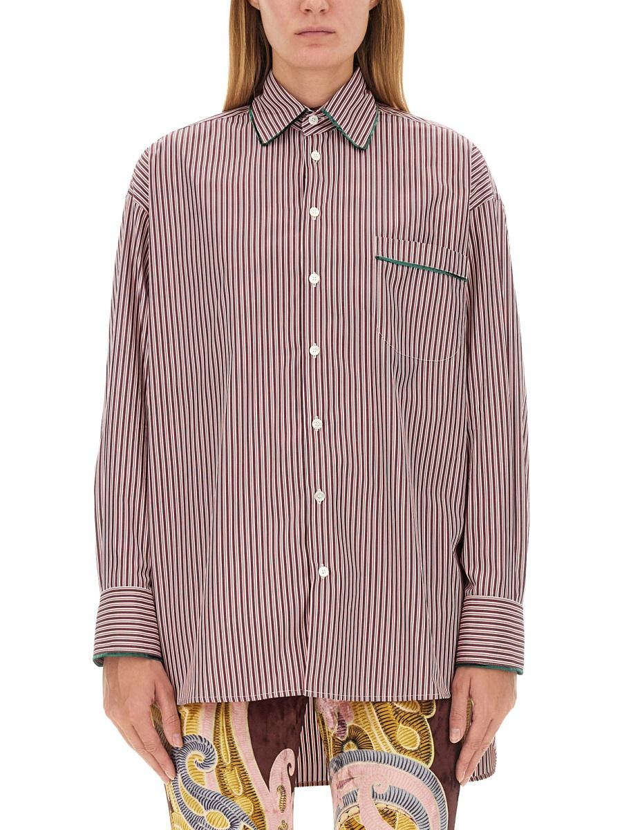 Tシャツ・カットソー ETRO SHIRT WITH PEGASUS EMBROIDERY (WRIA0028 99TR560S8452) Etro T-shirt With Pegasus Embroidery In White | ModeSens