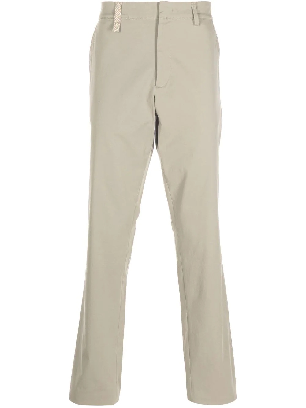 mid-rise straight-leg trousers - 1