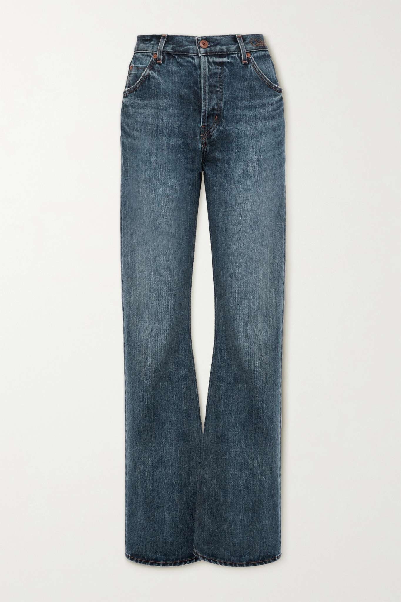 Pinatubo high-rise straight-leg jeans - 1