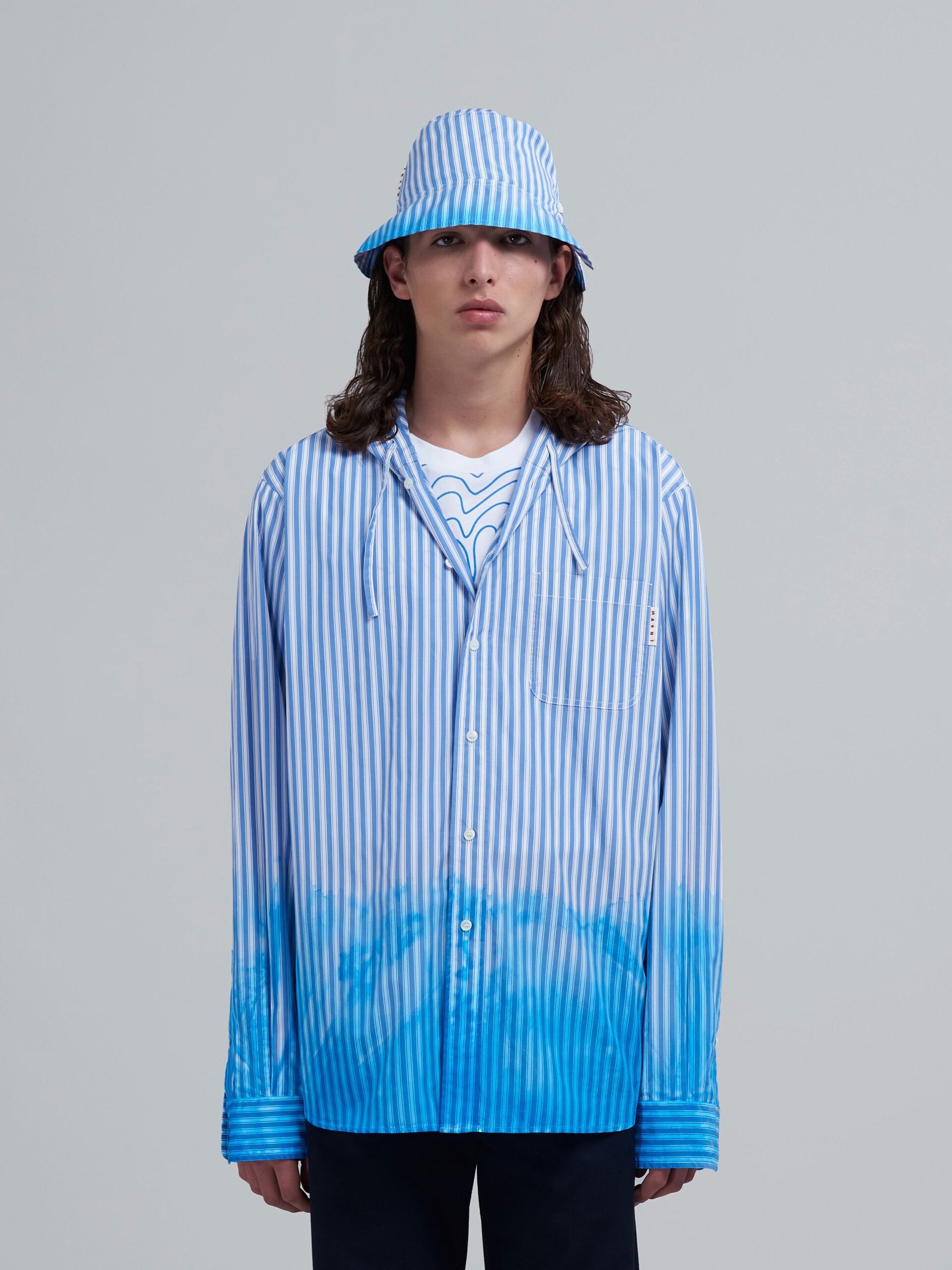 HAND DYED POPLIN OVERSHIRT - 2