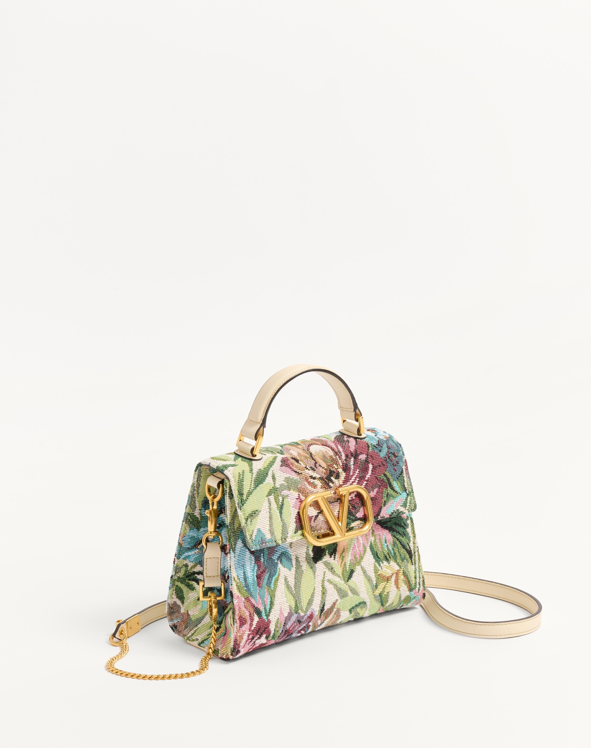 VALENTINO GARAVANI VSLING SMALL HANDBAG IN VOYAGE IMAGINAIRE JACQUARD FABRIC - 3