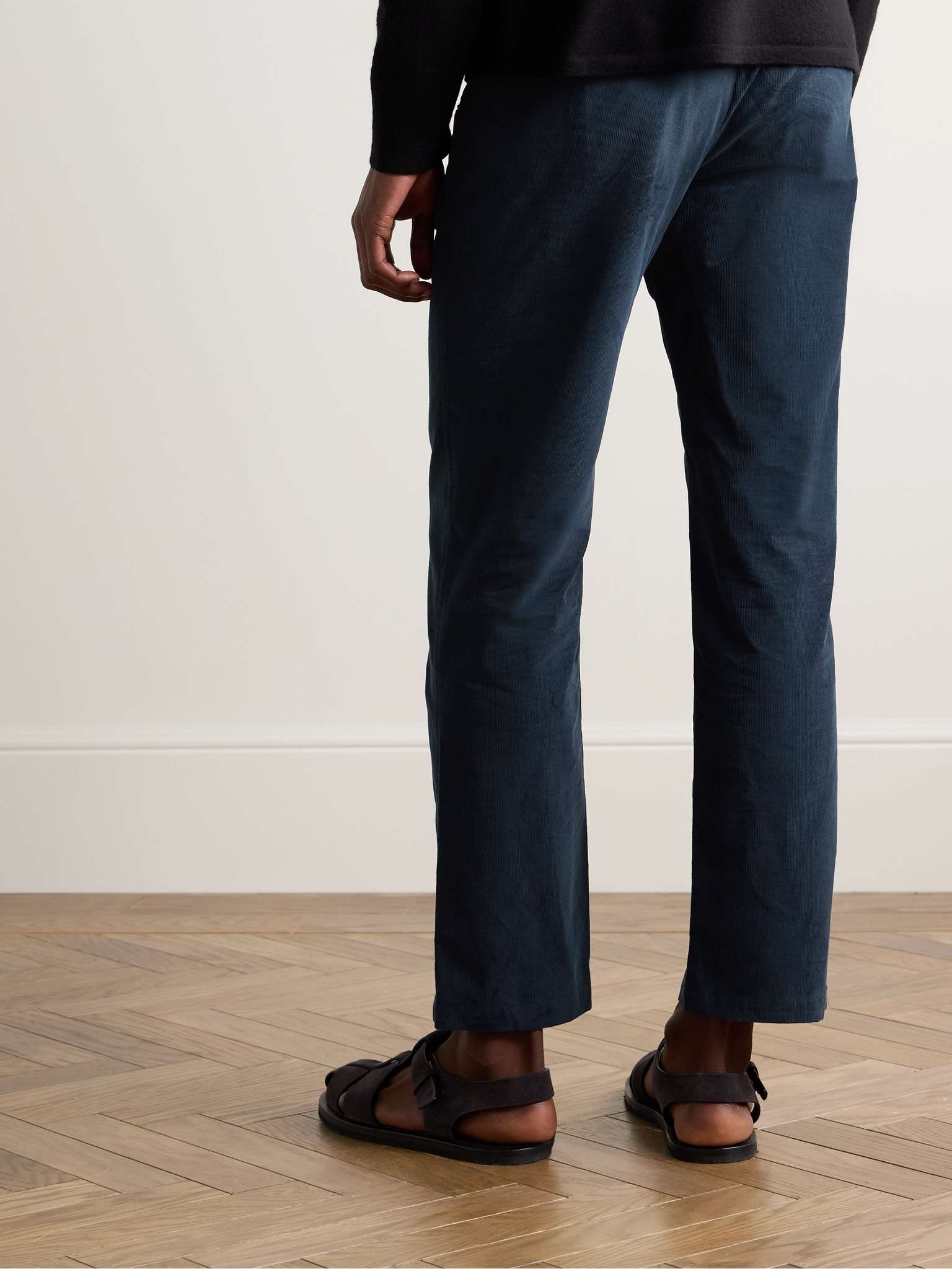 Rhys Straight-Leg Cotton-Corduroy Trousers - 4