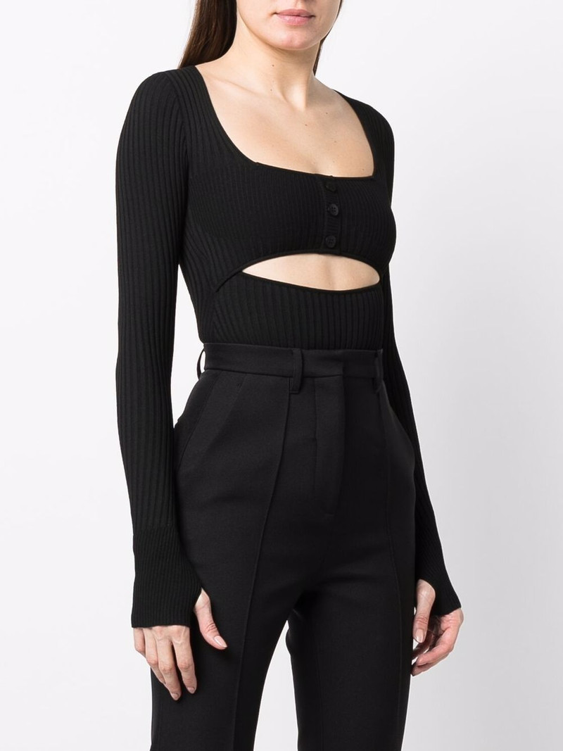 ribbed-knit bodysuit 3
