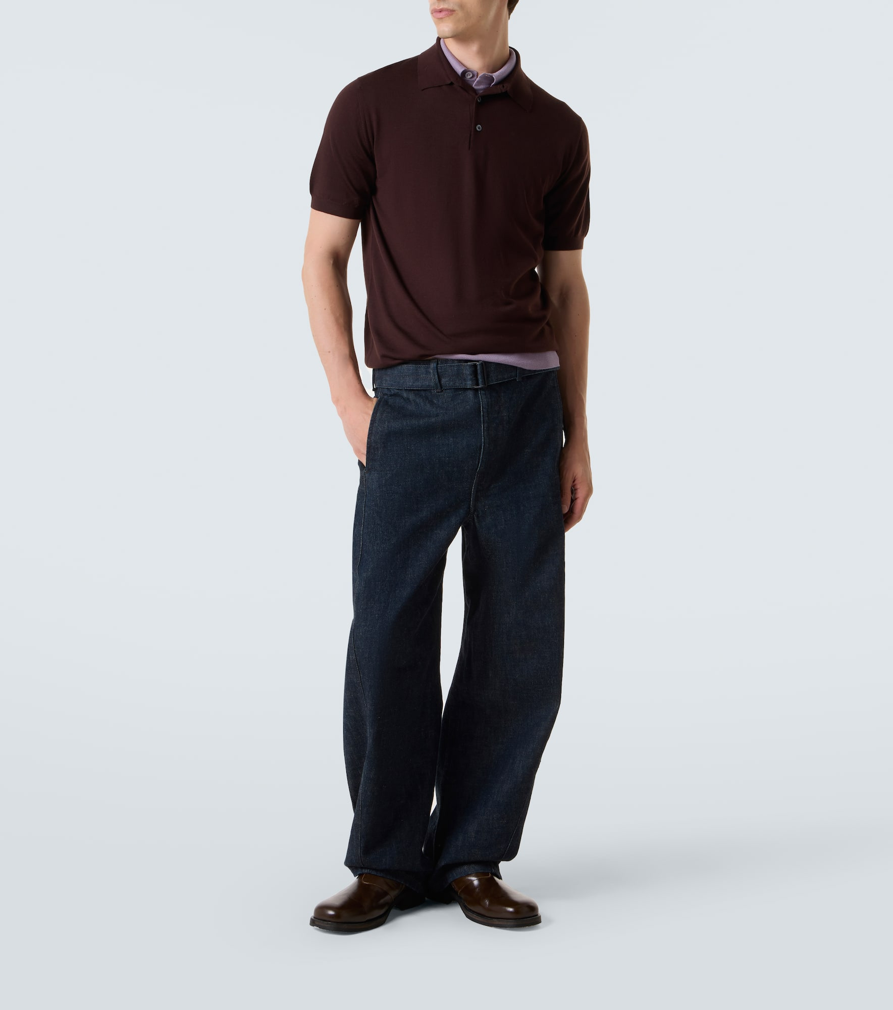 Virgin wool polo shirt - 2