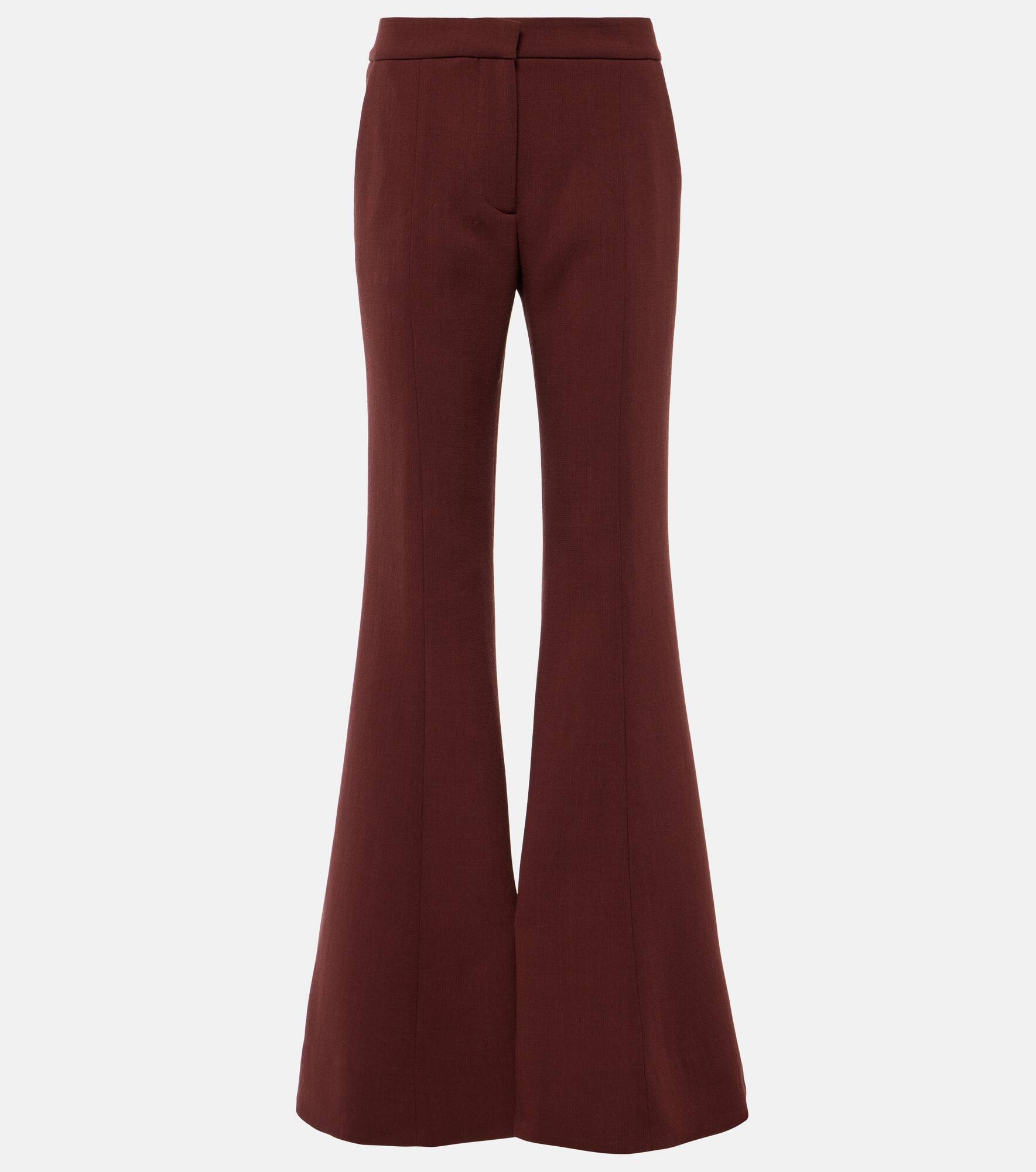 Virgin wool flared pants - 1