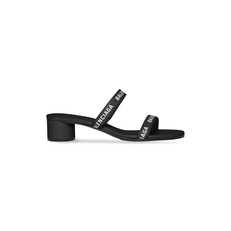 Women's Round 40mm Sandal  in Black 1
