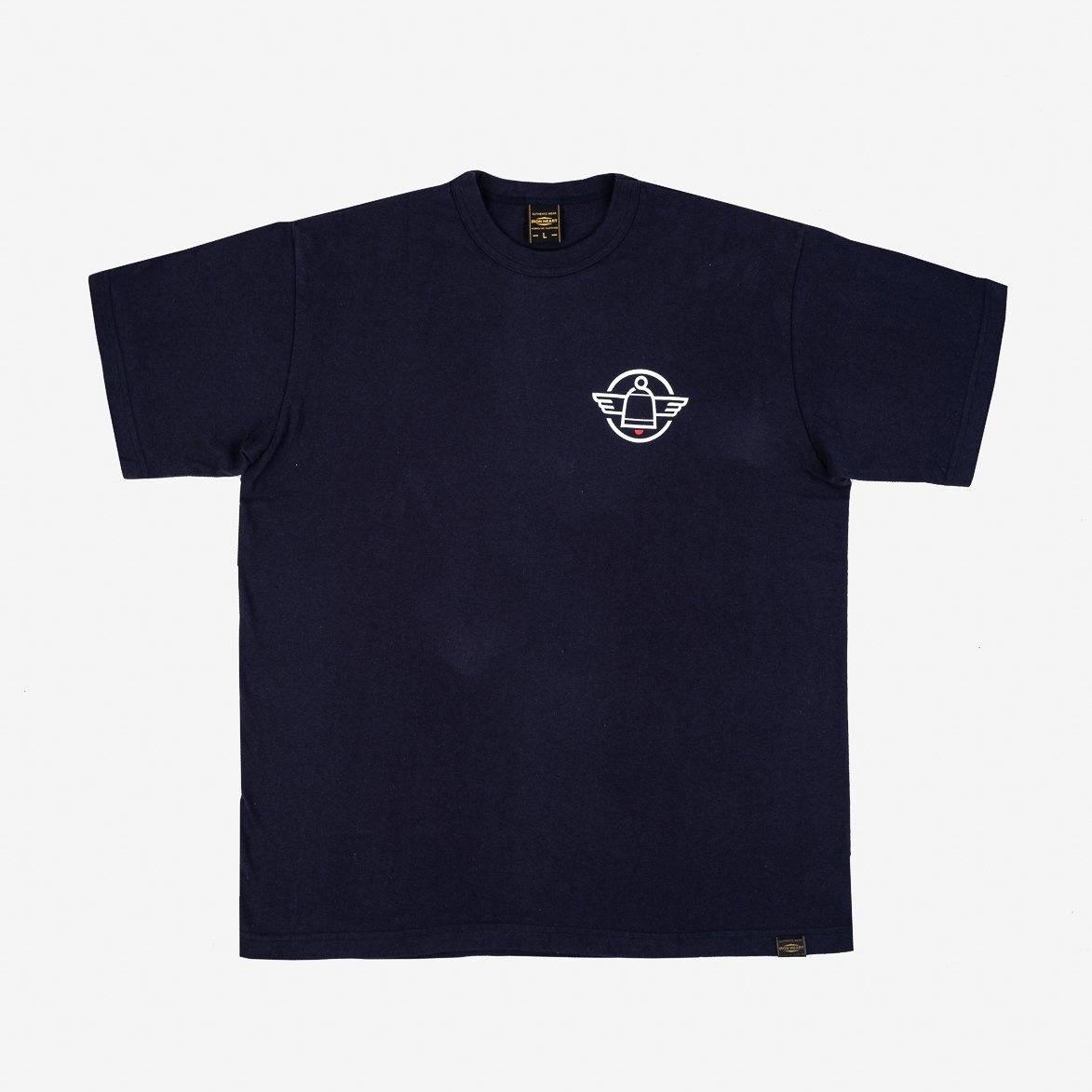 IHPT-777-NAV 6.5oz 777 Cut Printed Loopwheel Crew Neck T-Shirt - Navy - 1