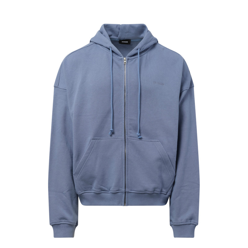 We11done Twin All Around Hoodie Zip-Up in Sky outlook