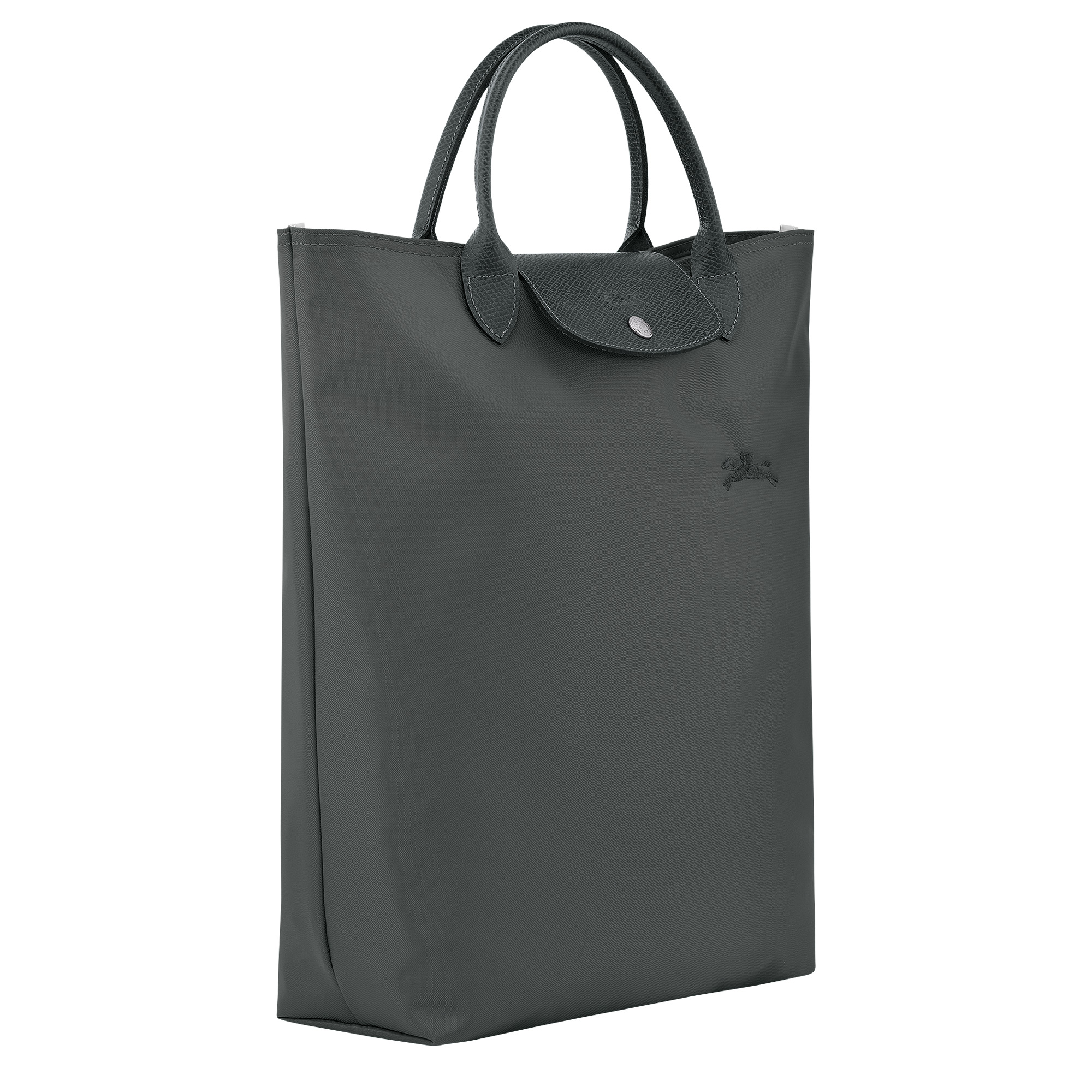 Le Pliage Green M Tote bag Graphite - Canvas - 3