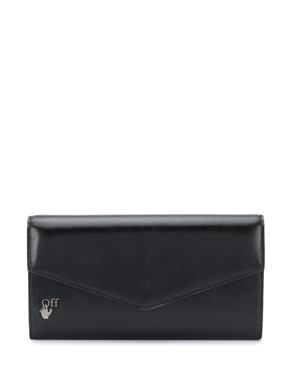 leather flap wallet - 1