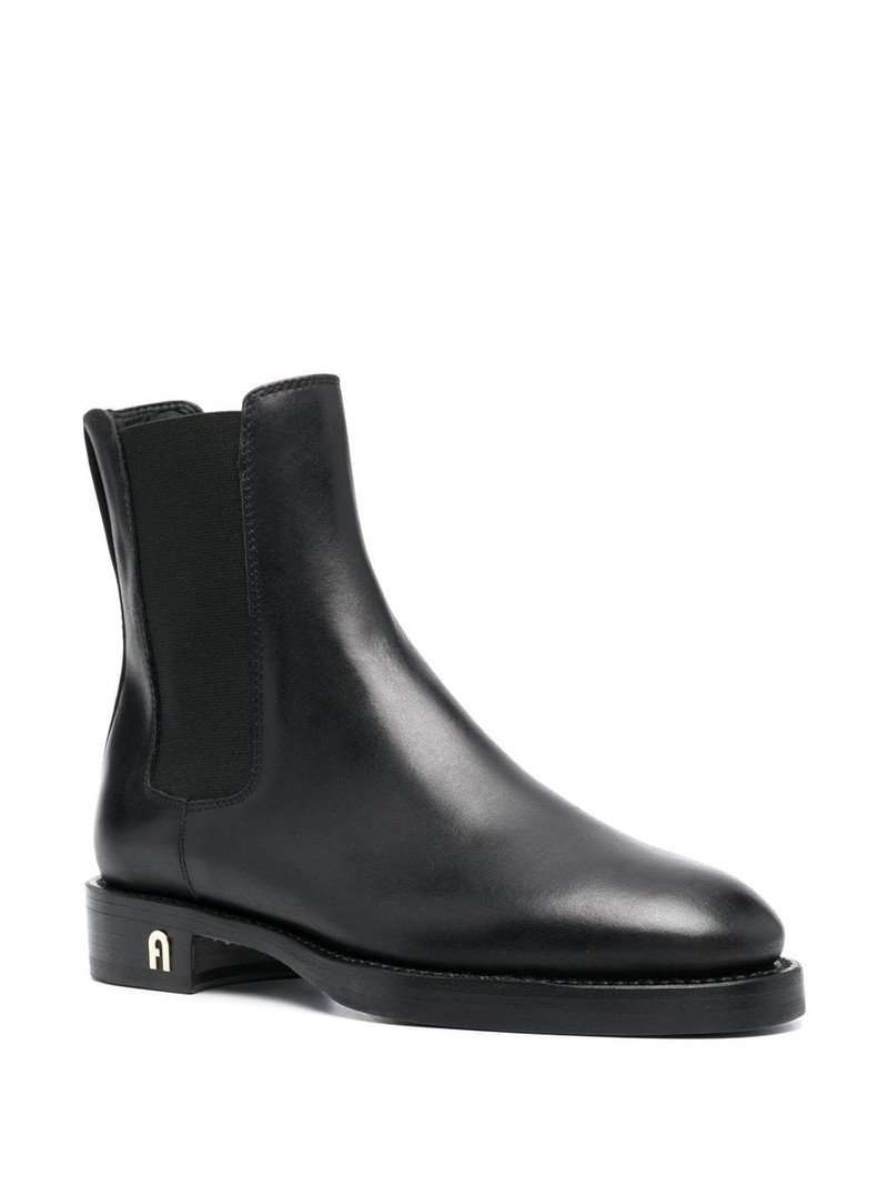 FURLA leather ankle boots outlook