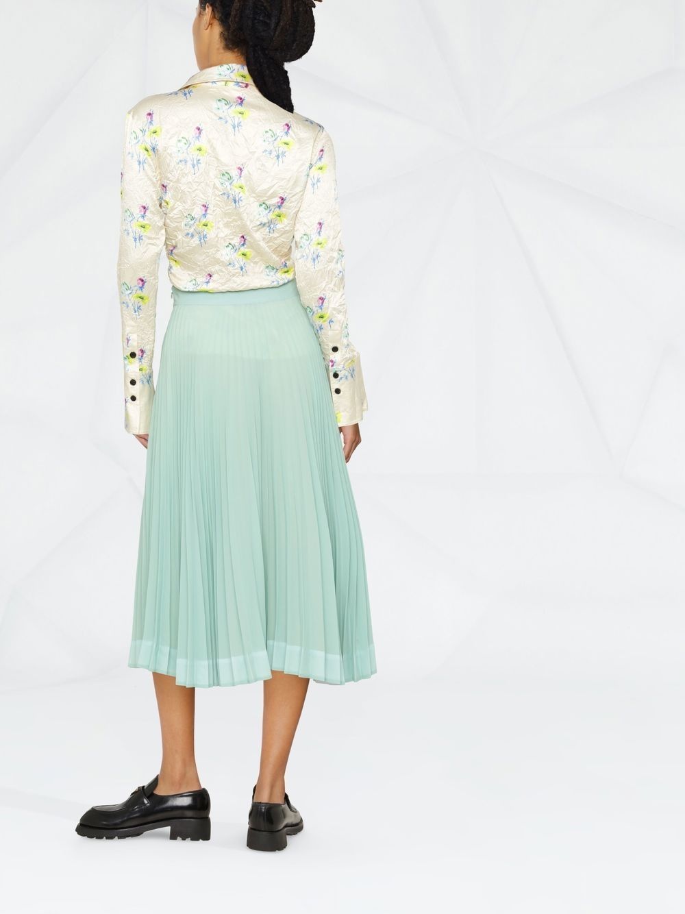 pleated midi skirt - 3