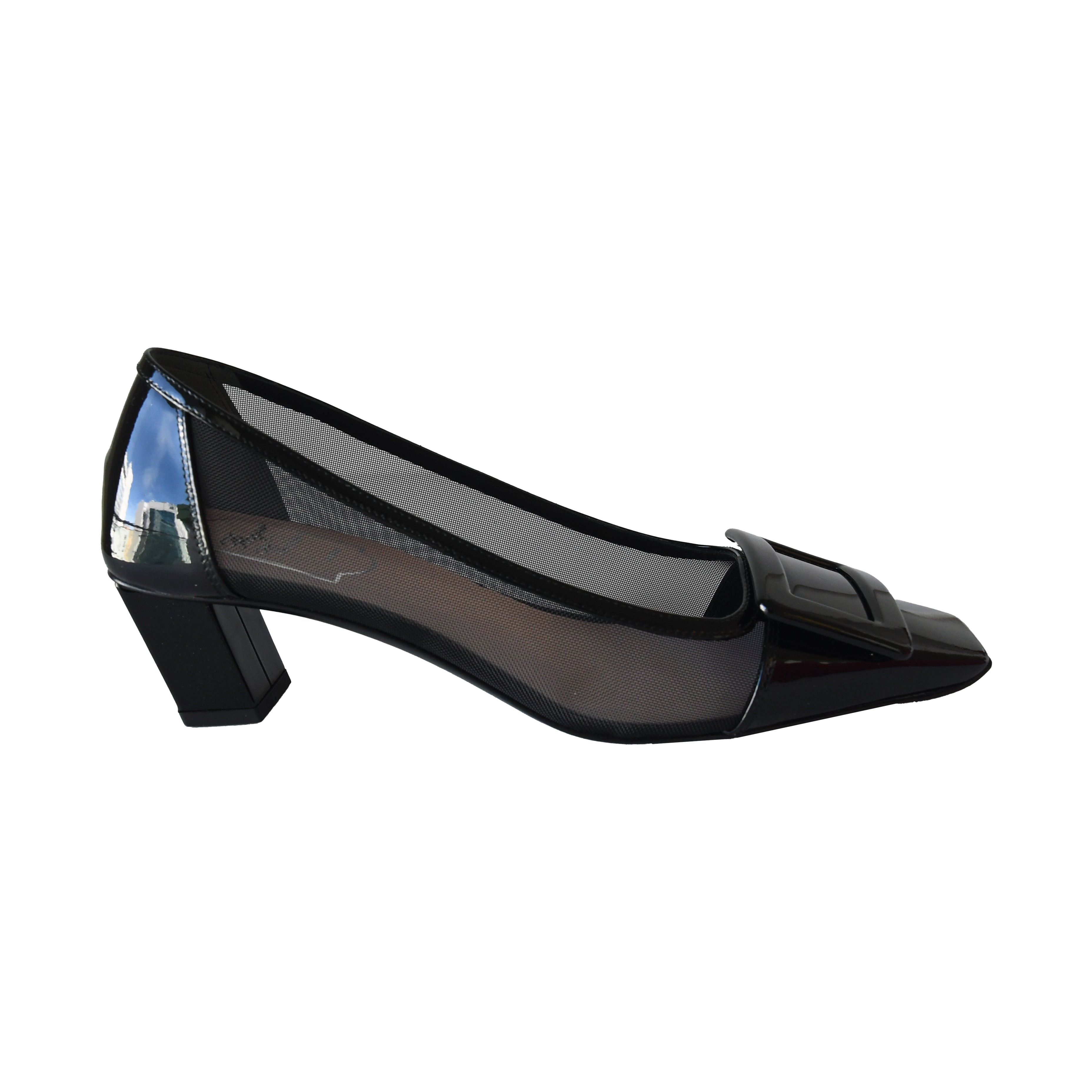 Roger Vivier Belle Vivier Net Pumps Black - 2