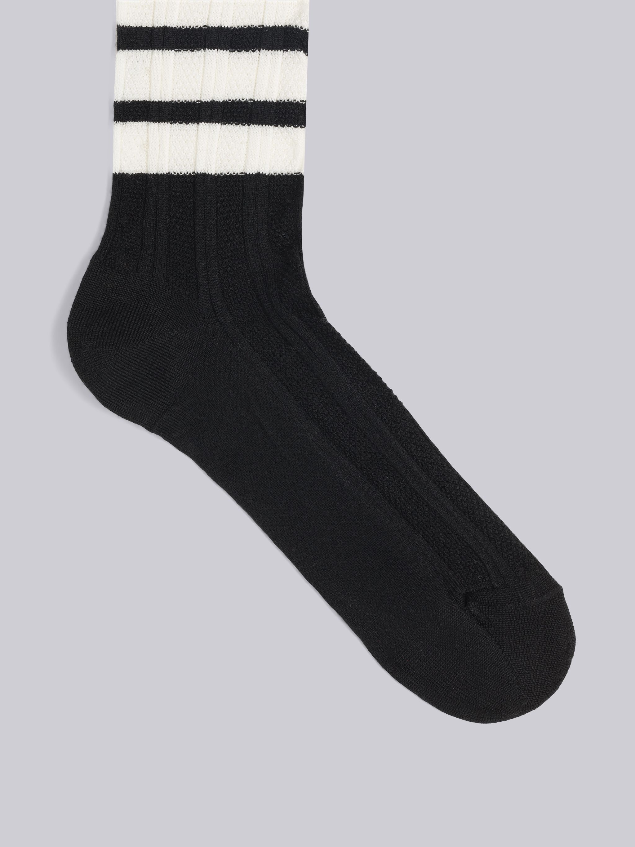 Washable Merino 4-Bar Mid Calf Socks - 2