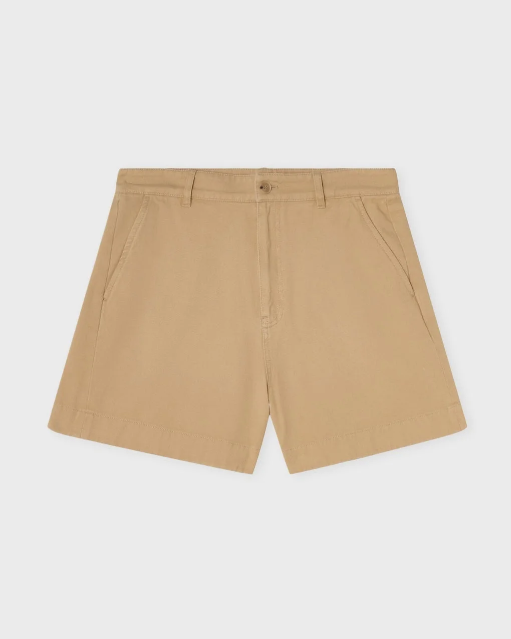 Shorts Baggy Cotton Beige - 1