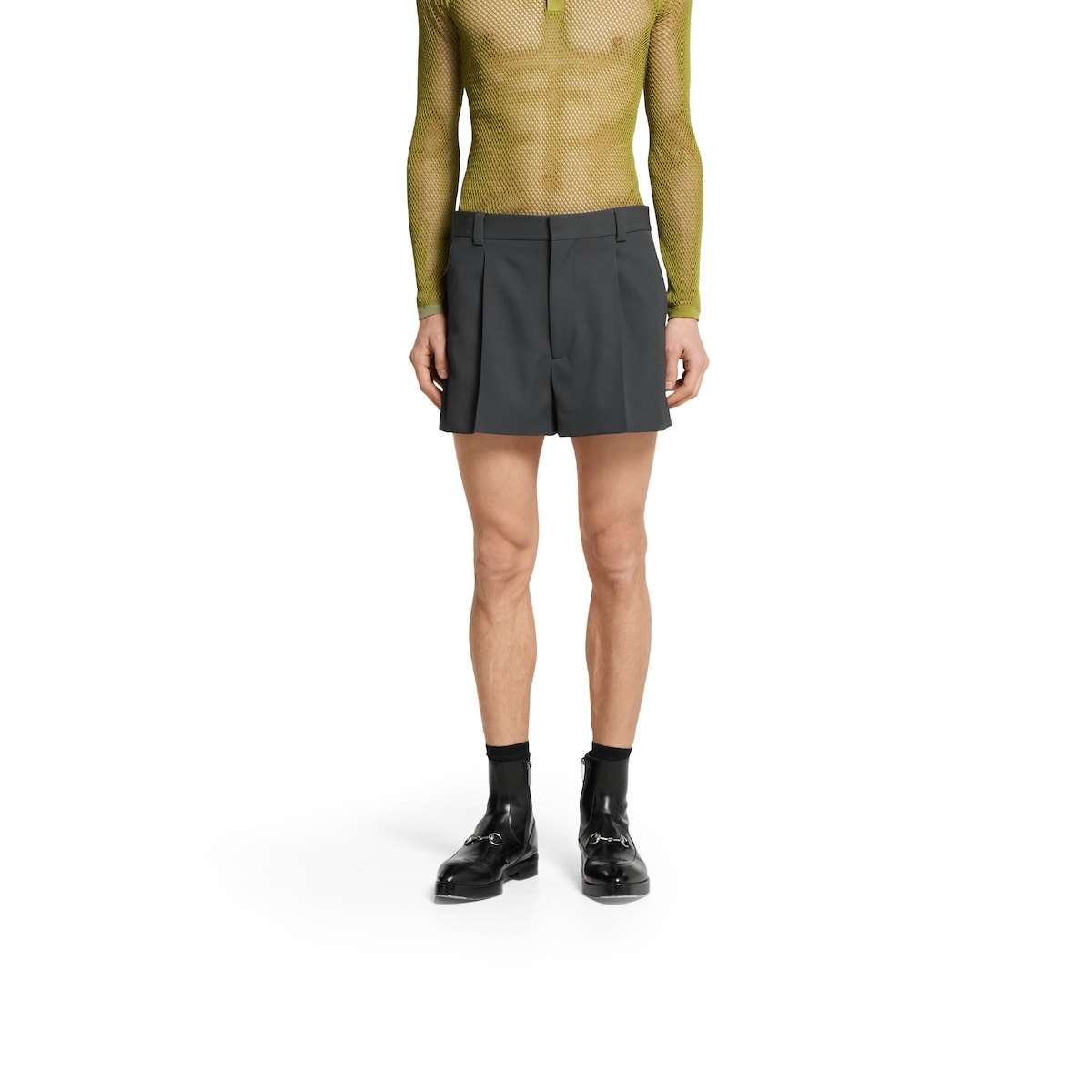 Wool twill shorts - 3