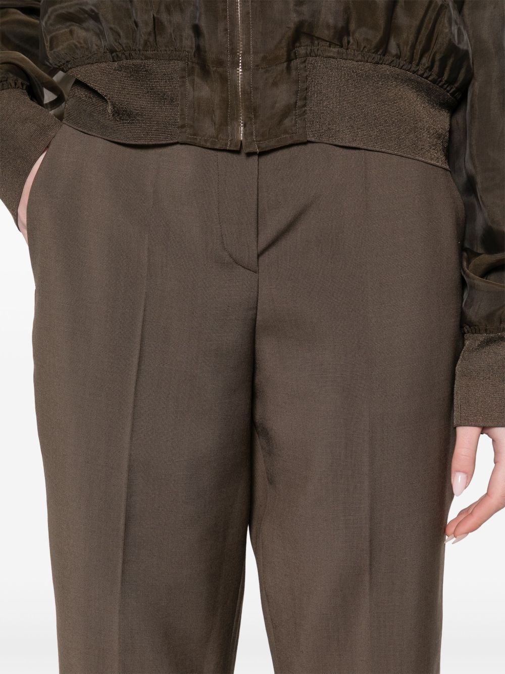 logo-embroidered trousers - 5