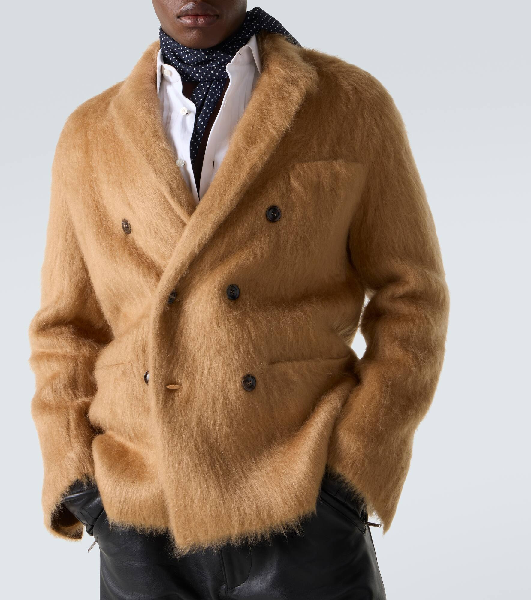 Cashmere, mohair, and silk blazer - 5