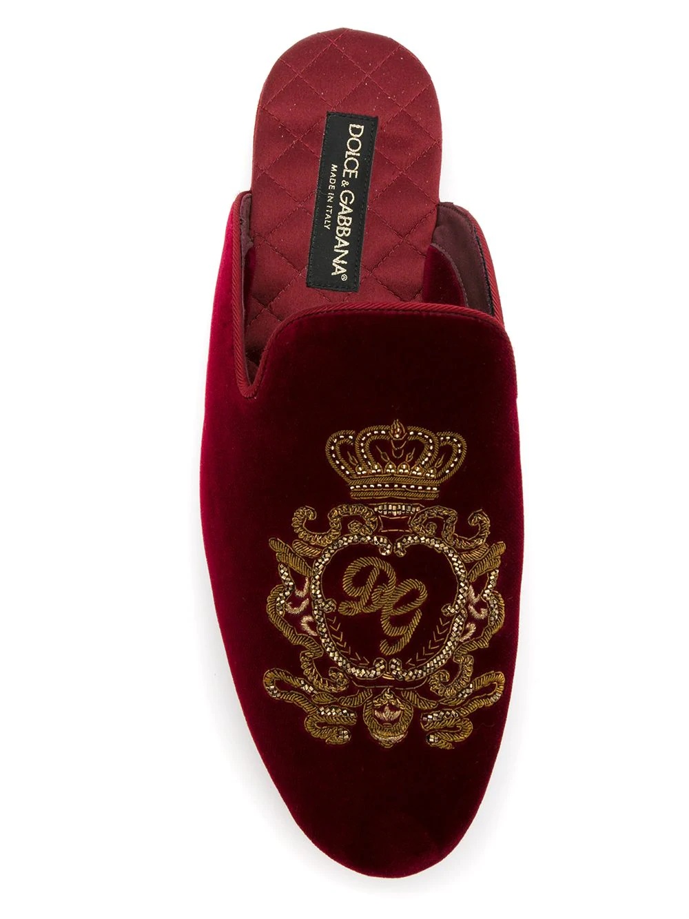 logo embroidered slippers - 4