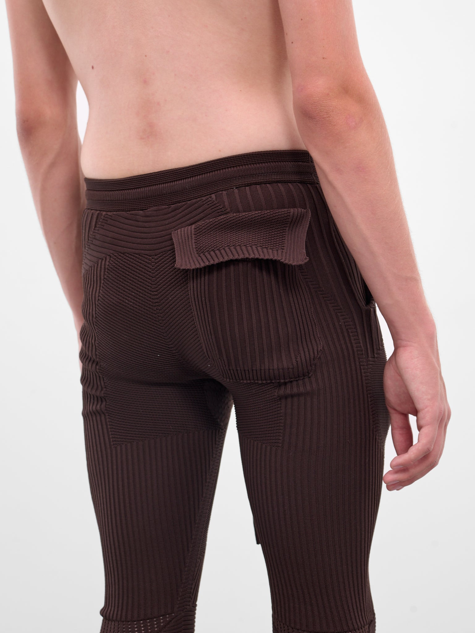 Rib-Knit Patterened Slim Leggings - 5