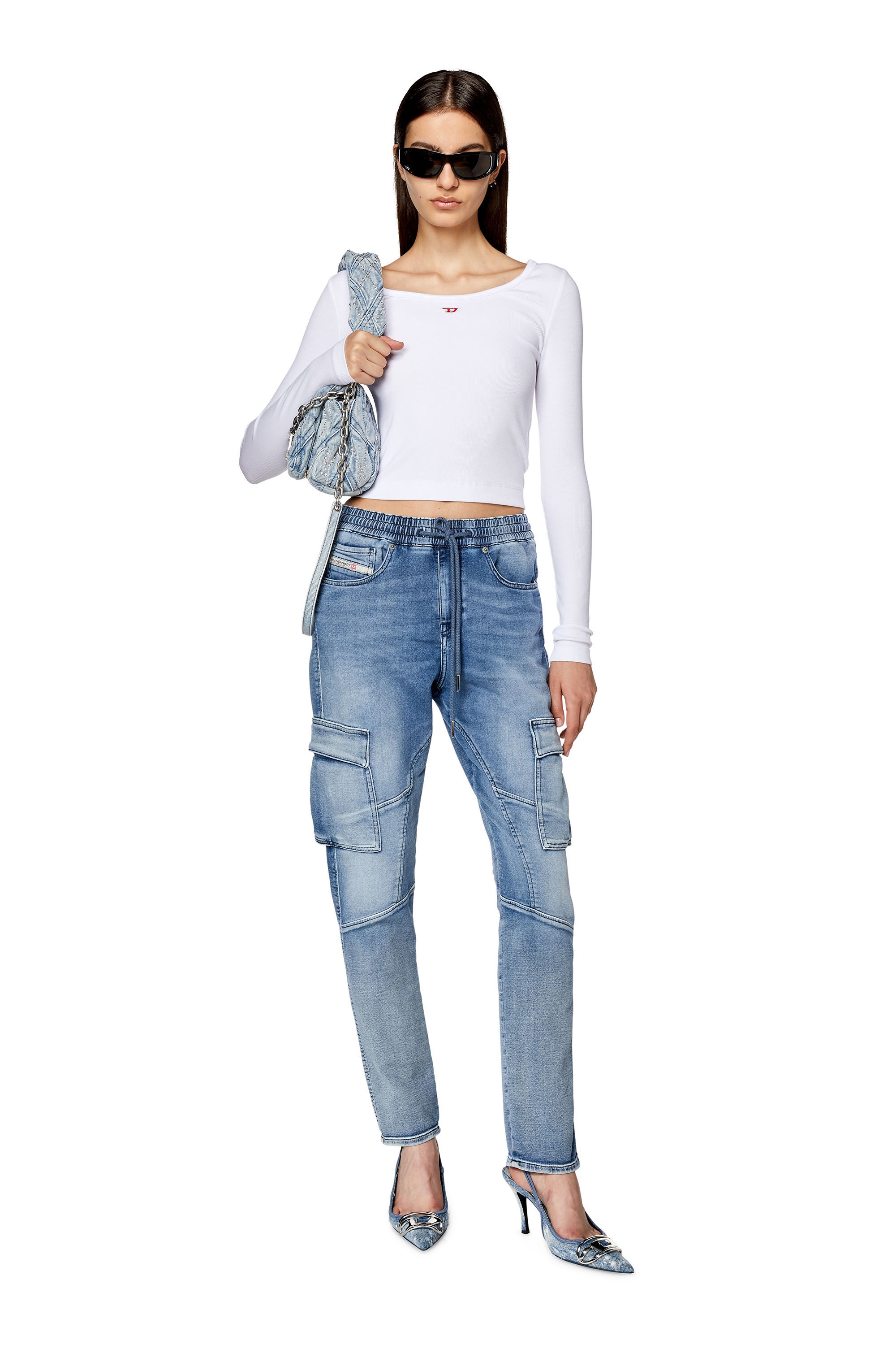 SLIM 2051 D-URSY TRACK DENIM 068FL - 2