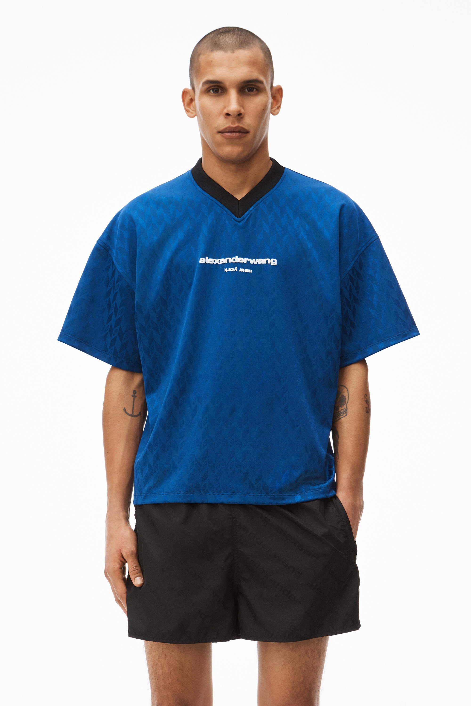 SHORT-SLEEVE SOCCER JERSEY IN JACQUARD - 3