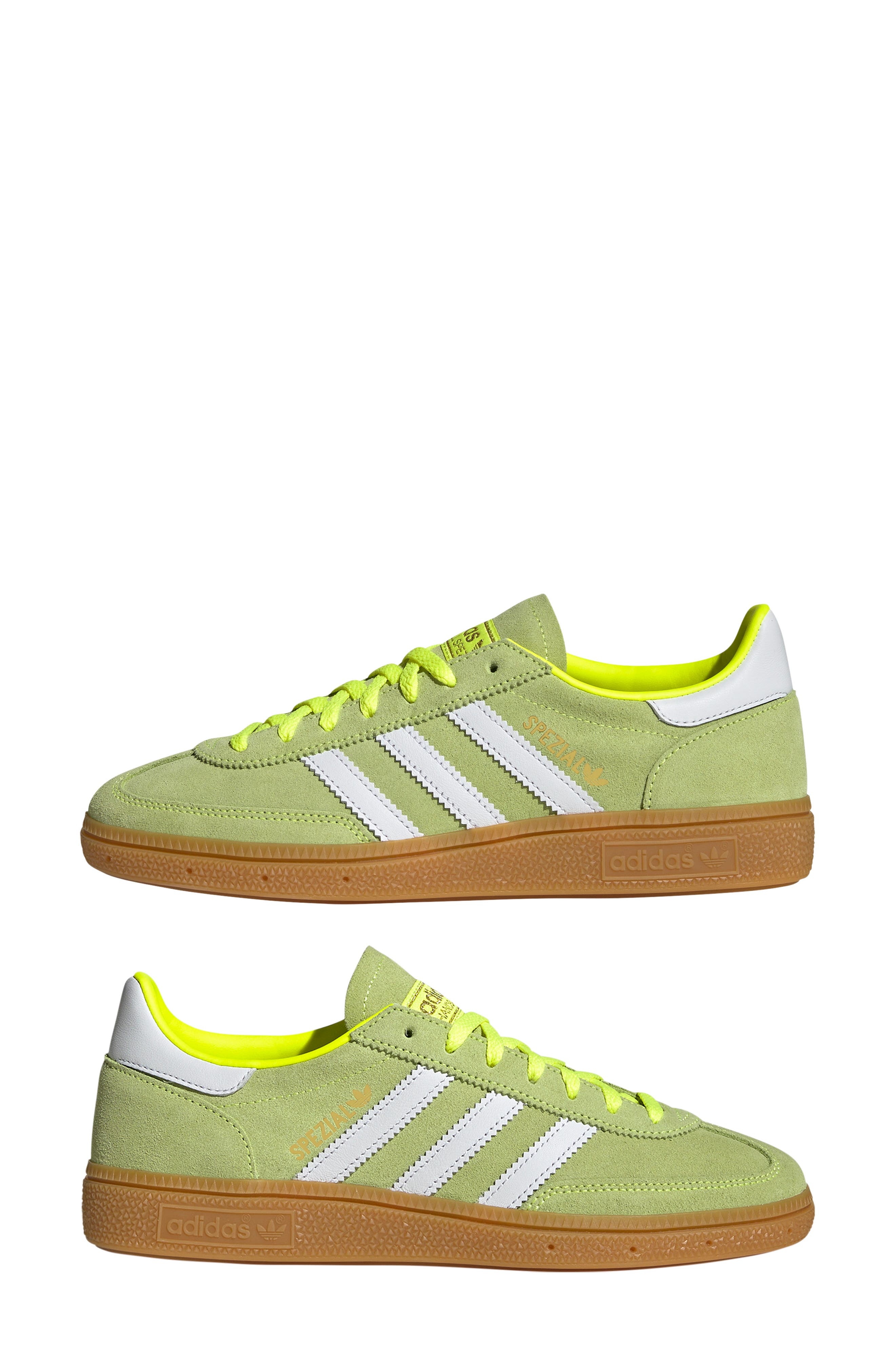 adidas Handball Spezial Sneaker in Yellow/White/Gold Met at Nordstrom - 8