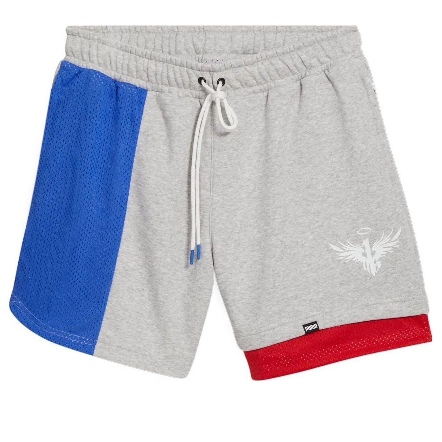 PUMA x MELO Ralph Shorts 'Grey Blue Red' 621707-01 - 1