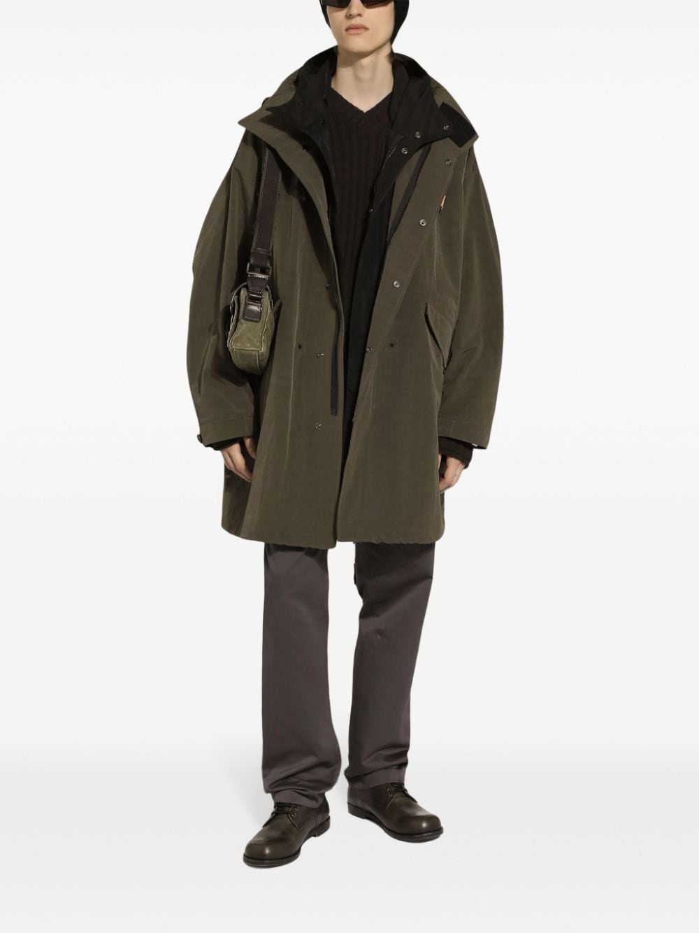 oversized hooded parka - 3