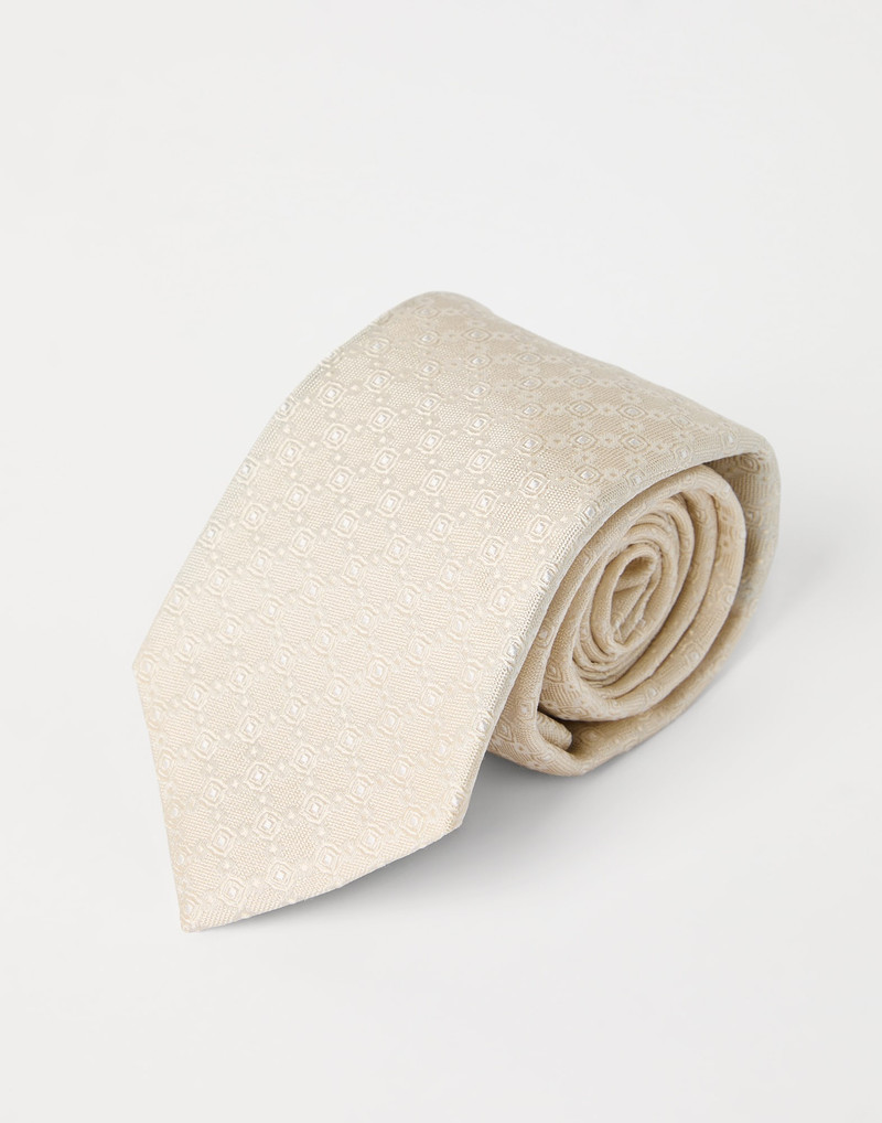 Brunello Cucinelli Silk jacquard tie outlook