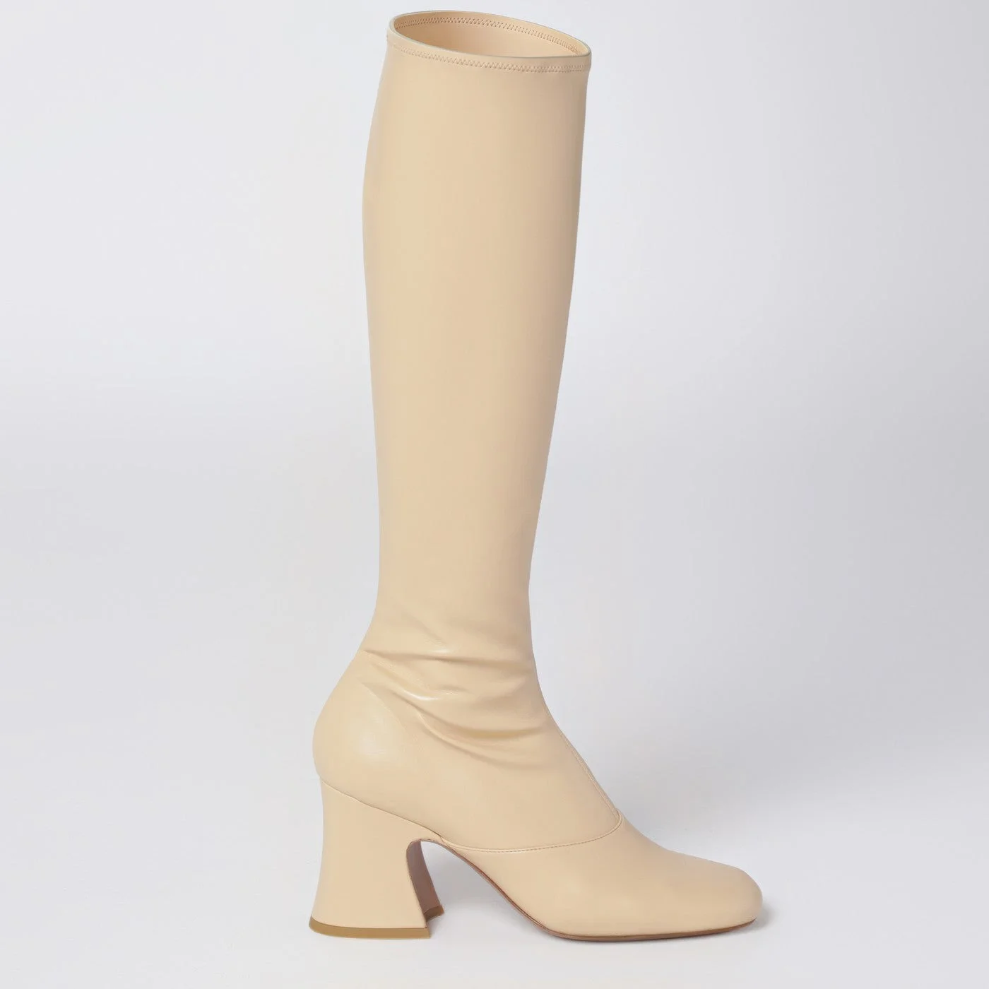 Beige Janis heeled boots - 1