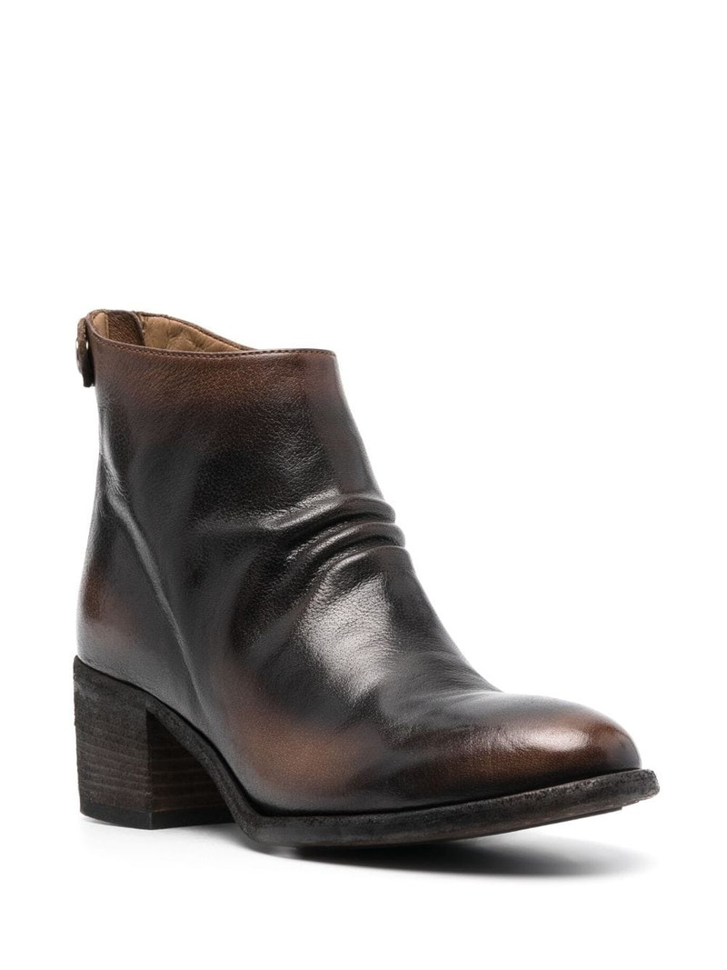 OFFICINE CREATIVE stacked-heel leather boots outlook