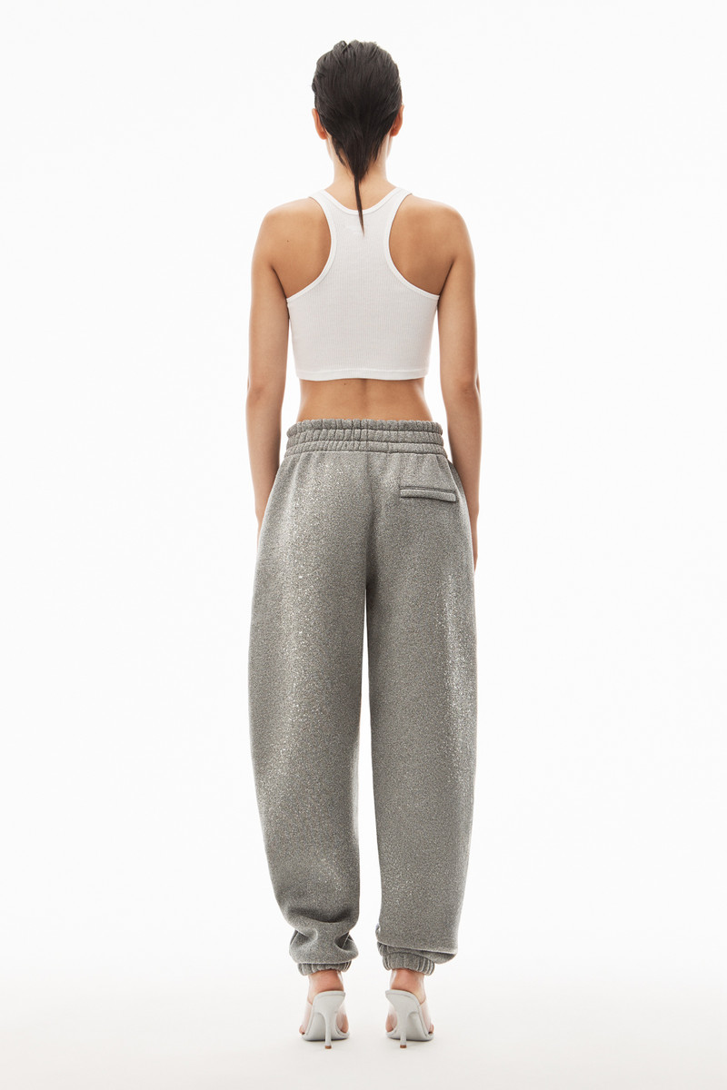 SWEATPANT IN GLITTER TERRY 5
