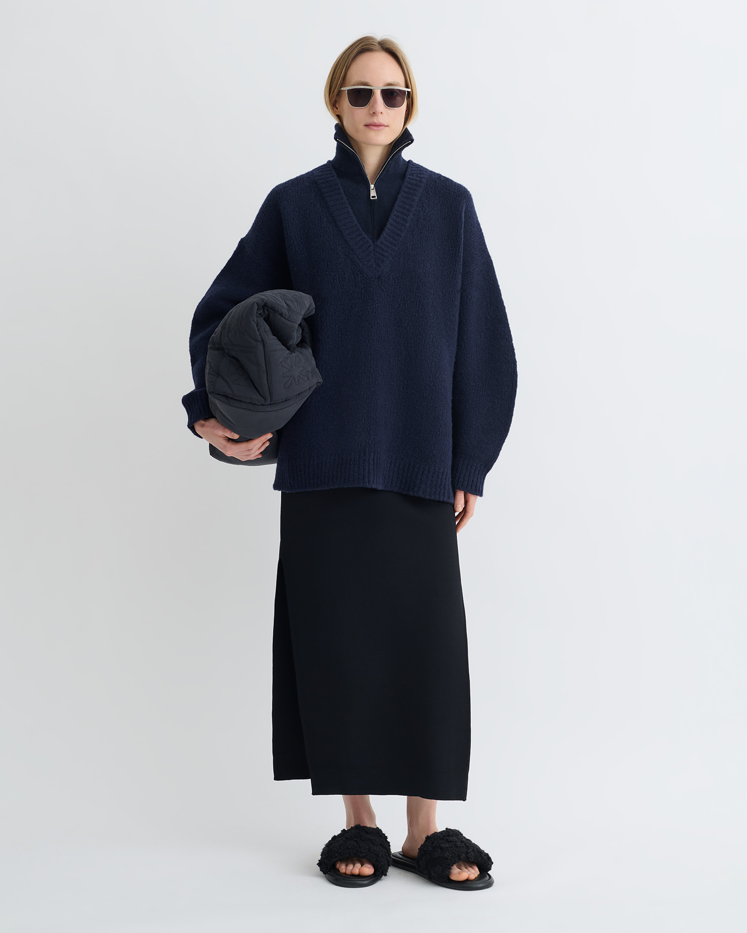 Contrast Brushed Merino Sweater - 2