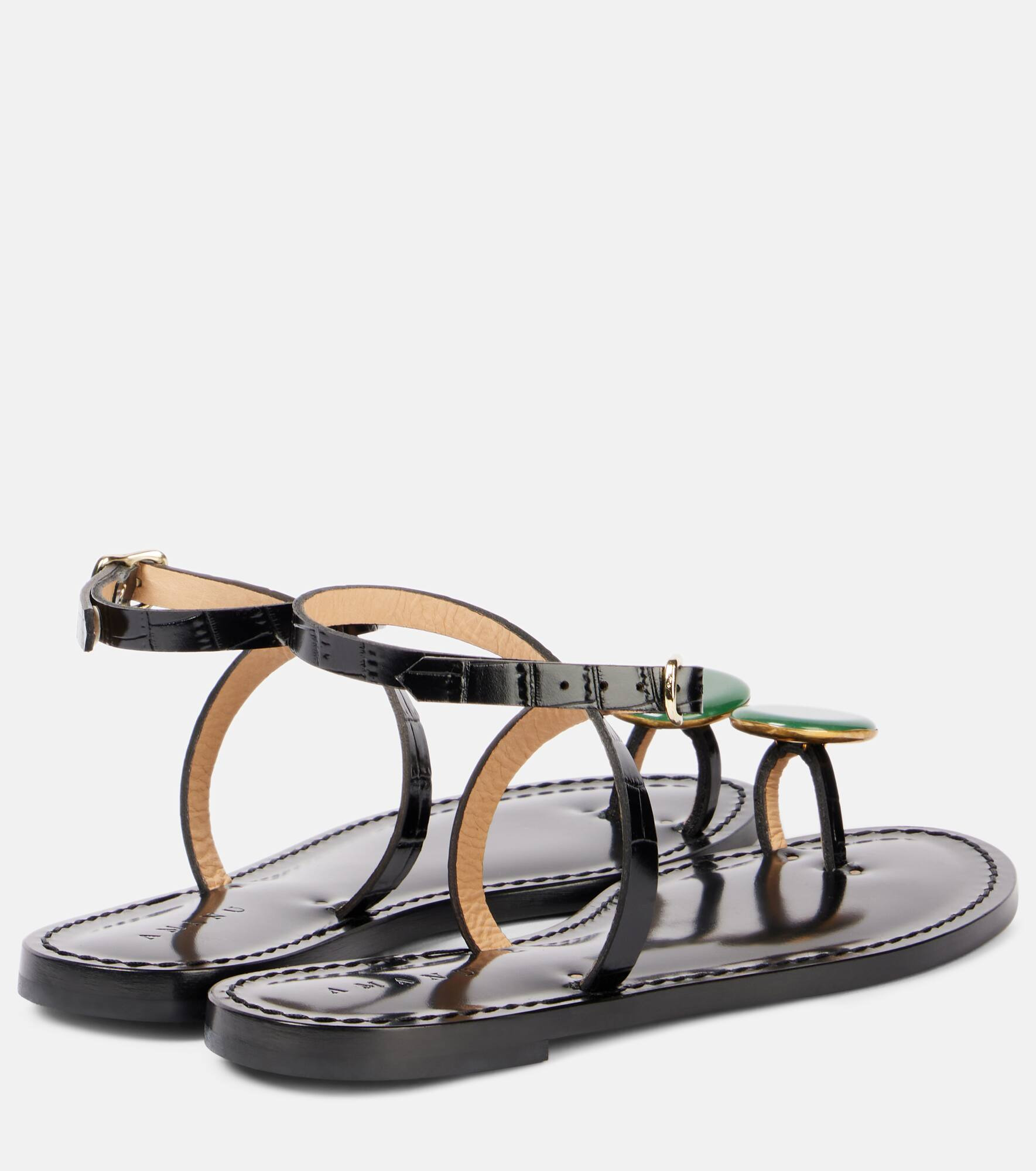 Kigali embeliished leather sandals - 2