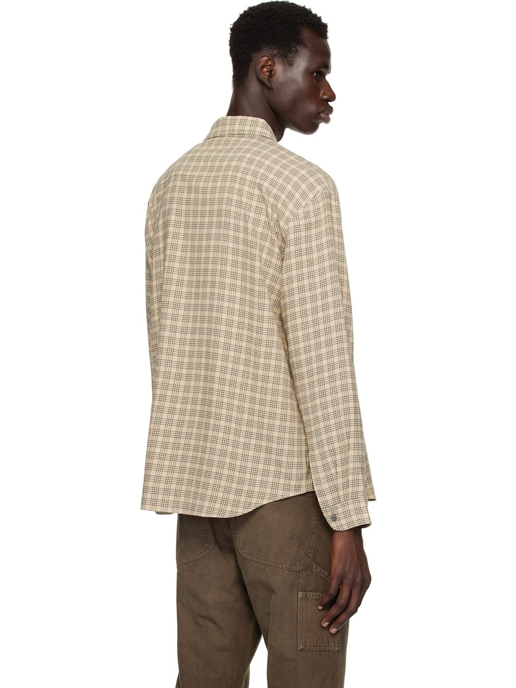 Beige Cloak Button Up Shirt - 3