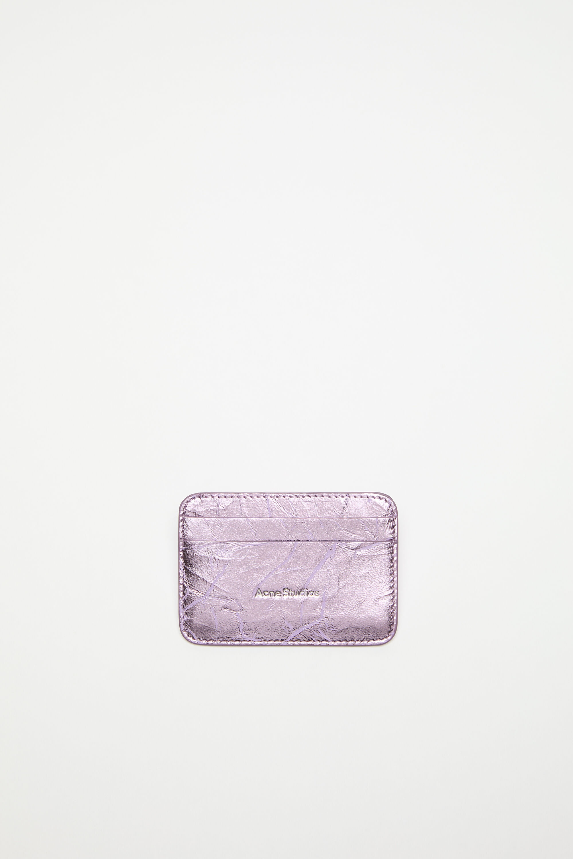 Leather card holder - Lavender purple - 1
