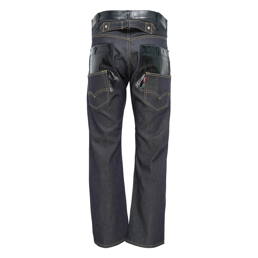 Cotton Denim Leather Levi'S Jeans - 2