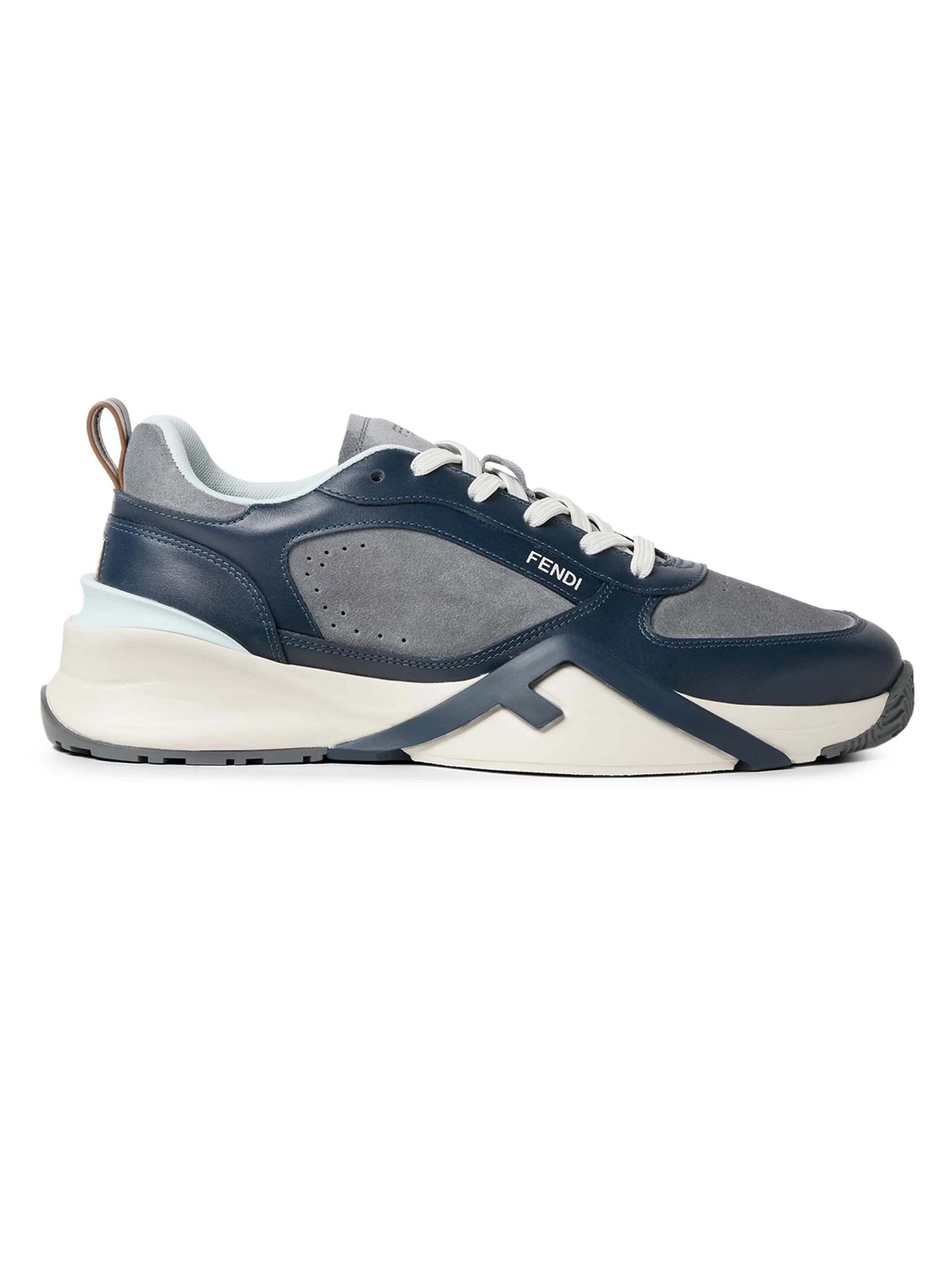 Men's Flow Tonal Colorblocked Low-Top Sneakers - Blueberry Menta - 1