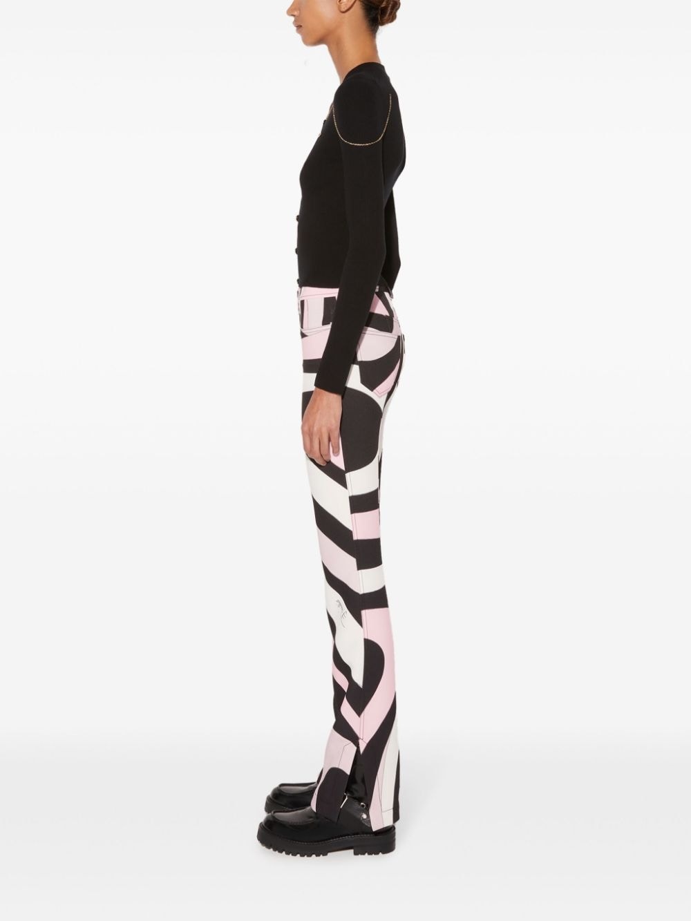 marmo-print trousers - 3