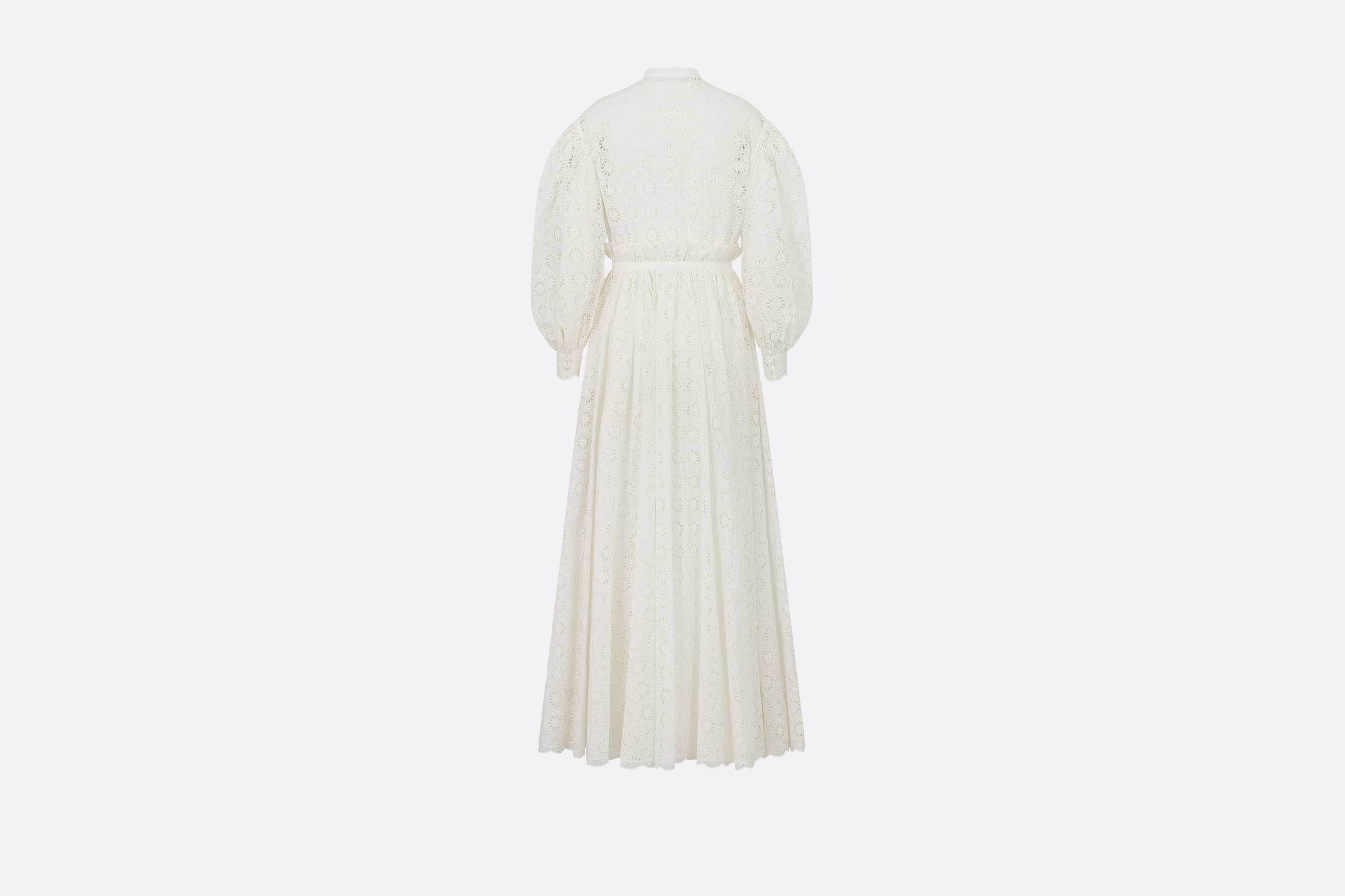 Long-Sleeved Pleated Long Dress - 2