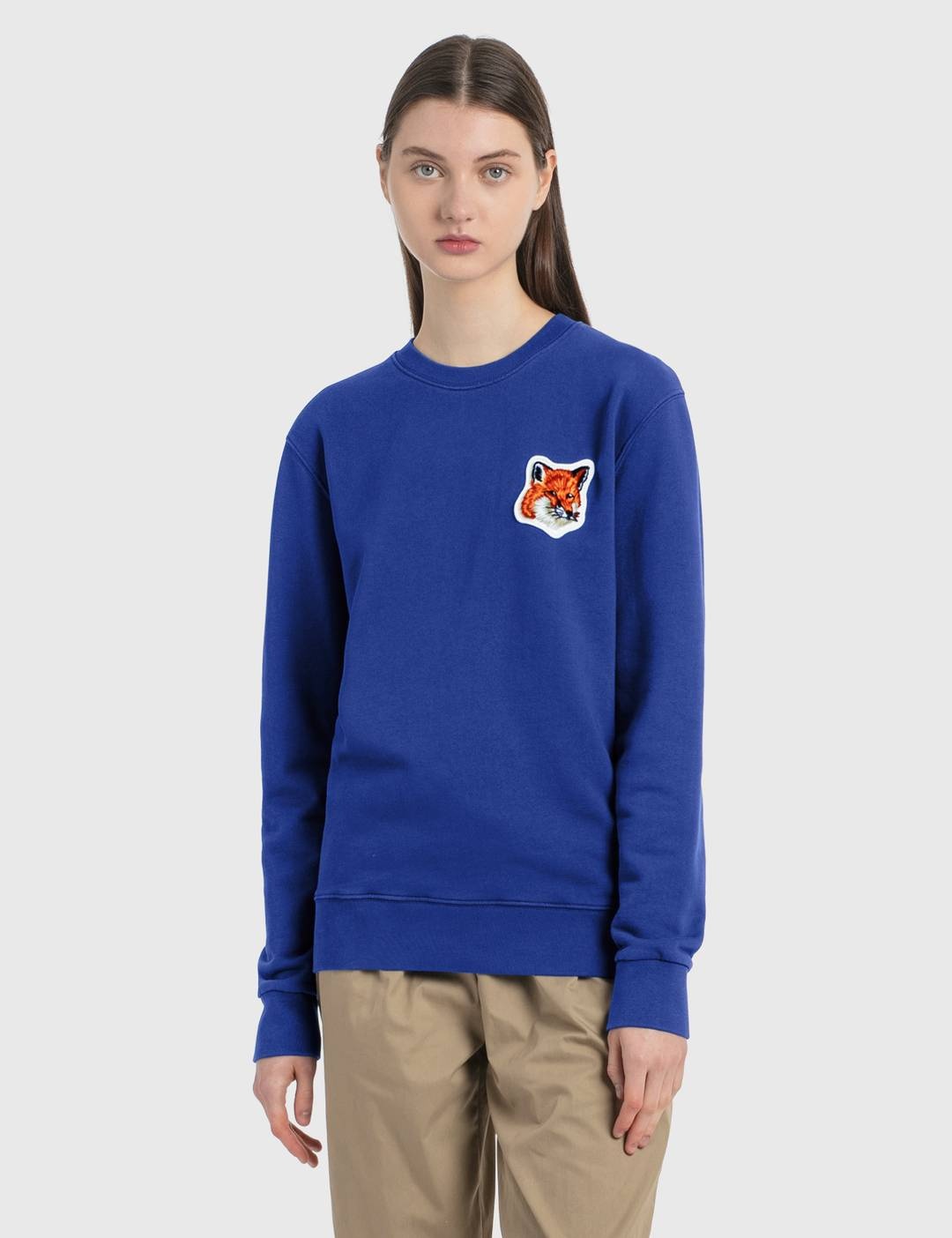 Velvet Fox Head Patch Classic Sweatshirt - 1