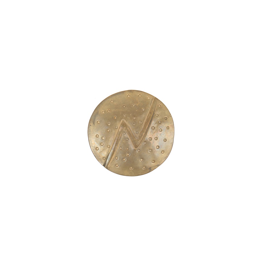 N BADGE 50MM BRASS - 1