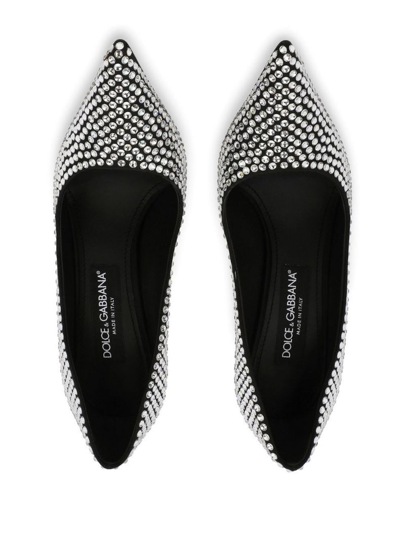 crystal-embellished pumps - 4