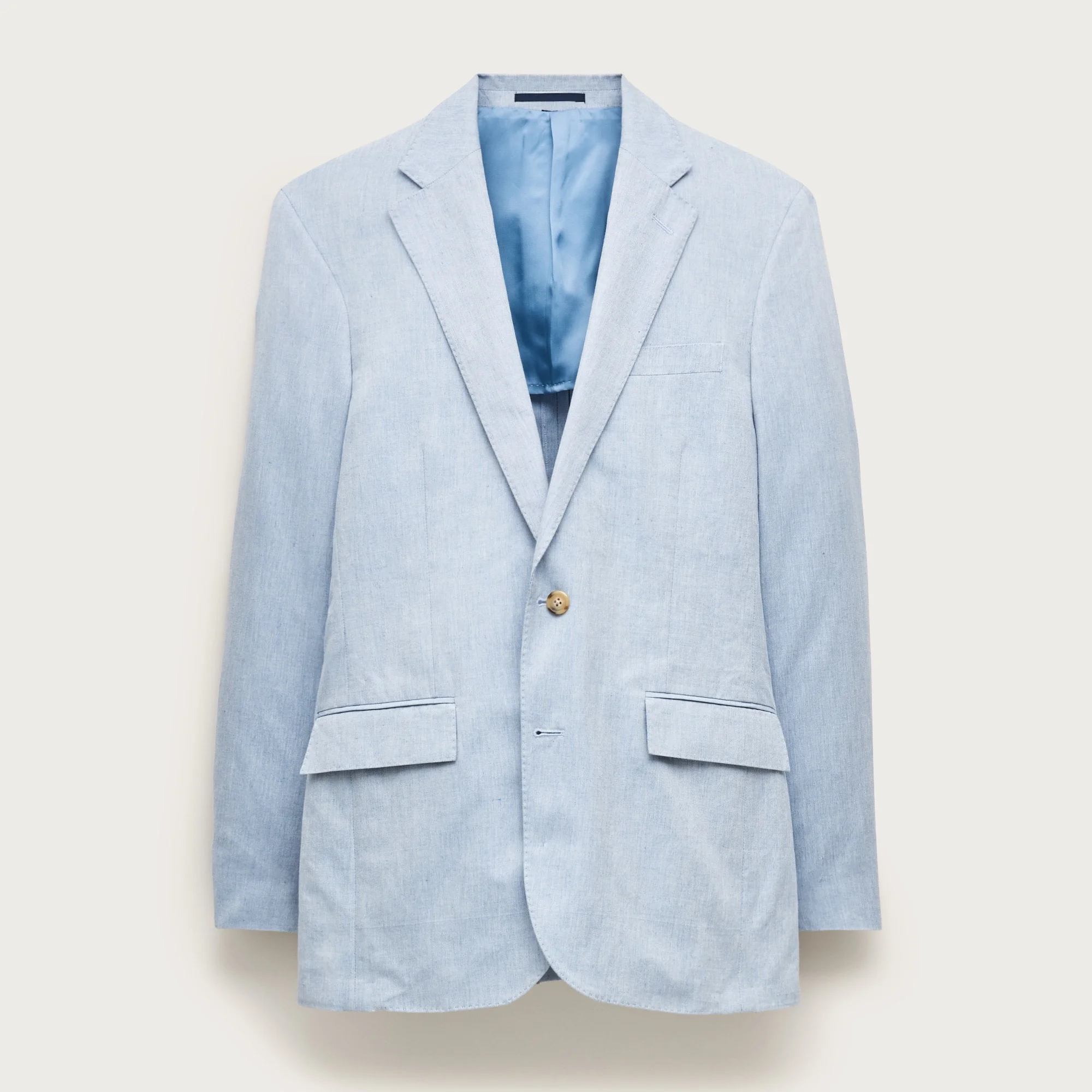 Ludlow Slim-fit suit jacket in Baird McNutt Irish cotton-linen blend - 1