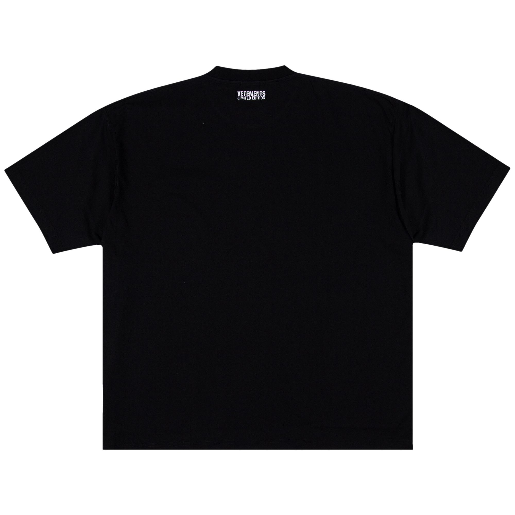 Vetements Embroidered Logo T-Shirt 'Black' - 2