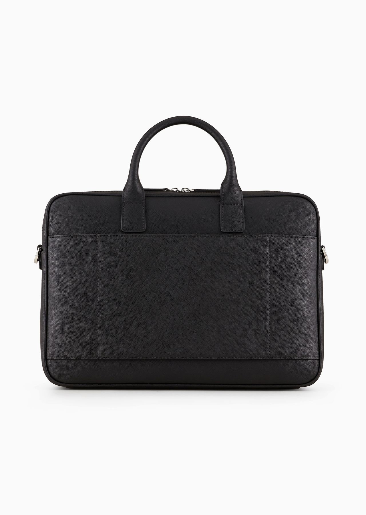 ASV regenerated Saffiano leather business bag with eagle plate - 3