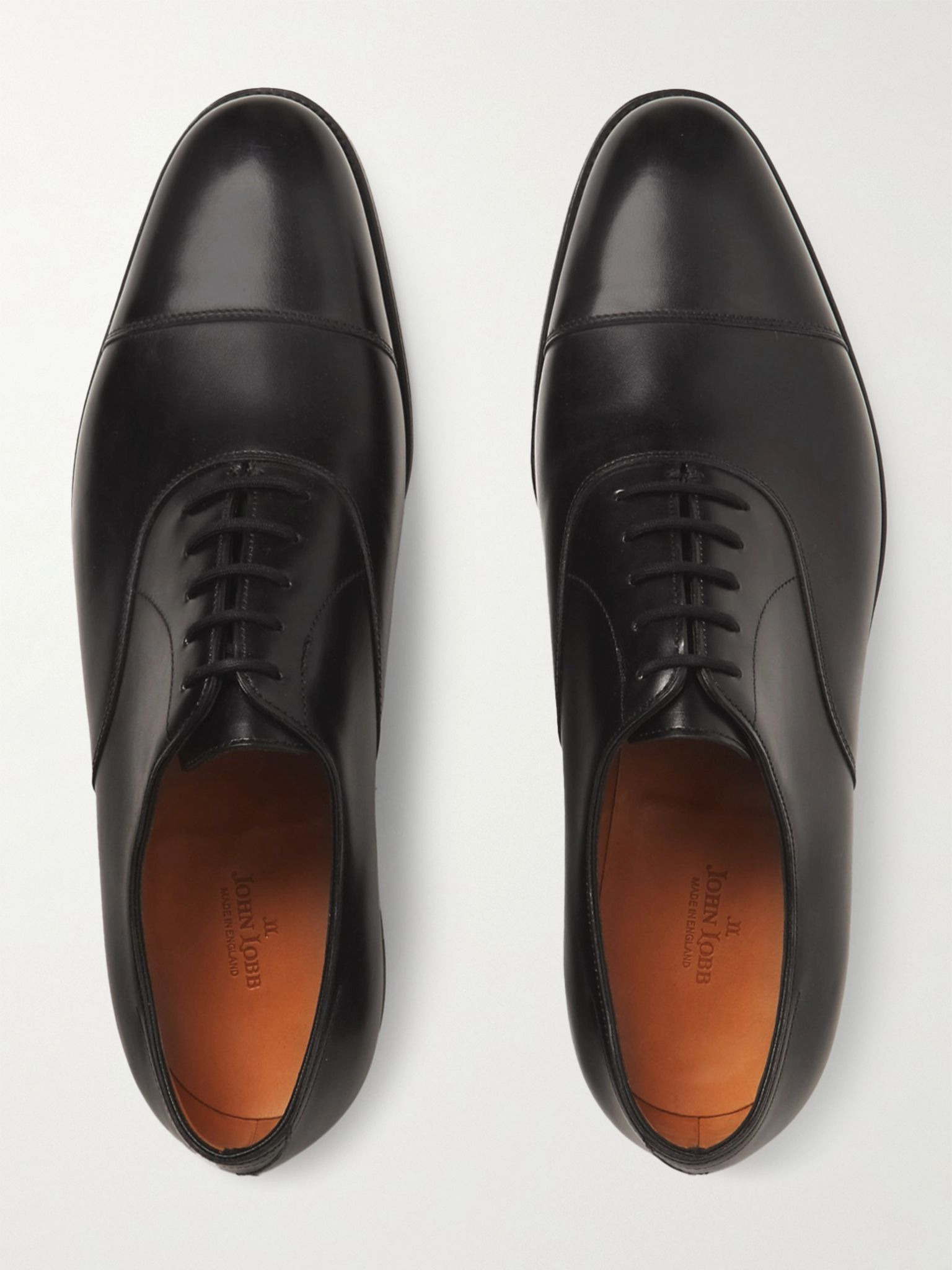City II Leather Oxford Shoes Black - 6