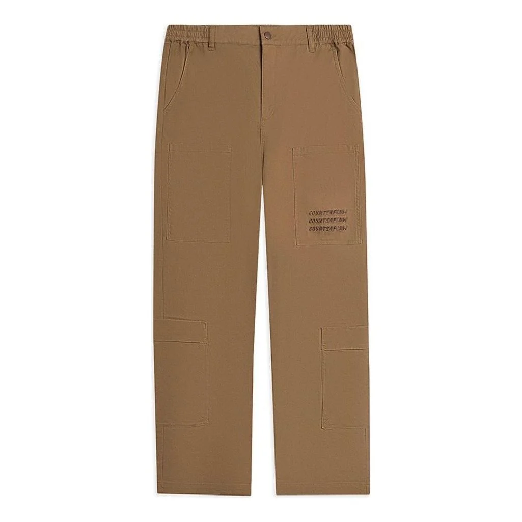 Li-Ning Counterflow Triple Logo Straight Pants 'Khaki' AKXSC21-3 - 1