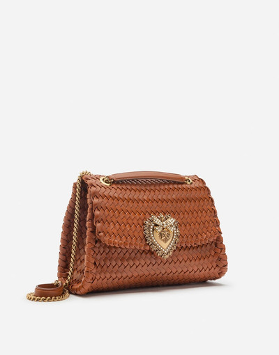 Dolce & Gabbana Large Devotion shoulder bag in braided nappa leather outlook